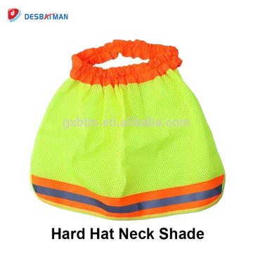 Cuello de seguridad Casco de protección de sol con tiras reflectantes, Escudo de cuello para sombreros de ala completa HI VIZ naranja amarillo